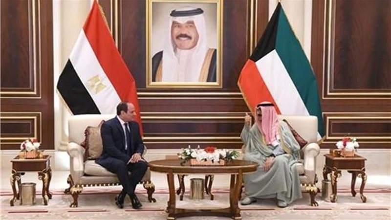 السيسي وولي عهد الكويت،