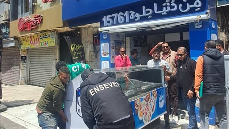 غلق محال بلبن بالجيزة،