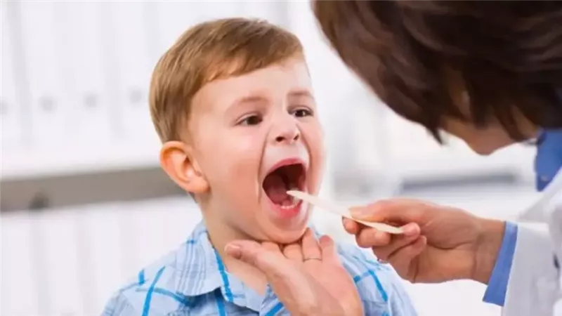 التهاب الحلق عند