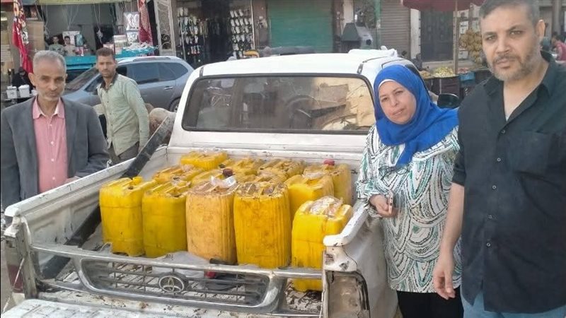 ضبط الزيت مجهول المصدر،فيتو