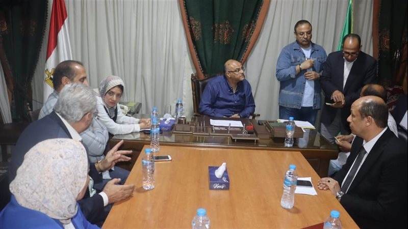 محافظ القليوبية خلال