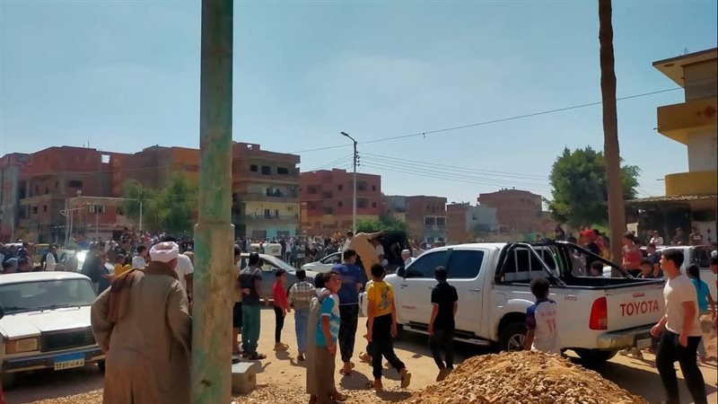 جانب من مكان الحادث،