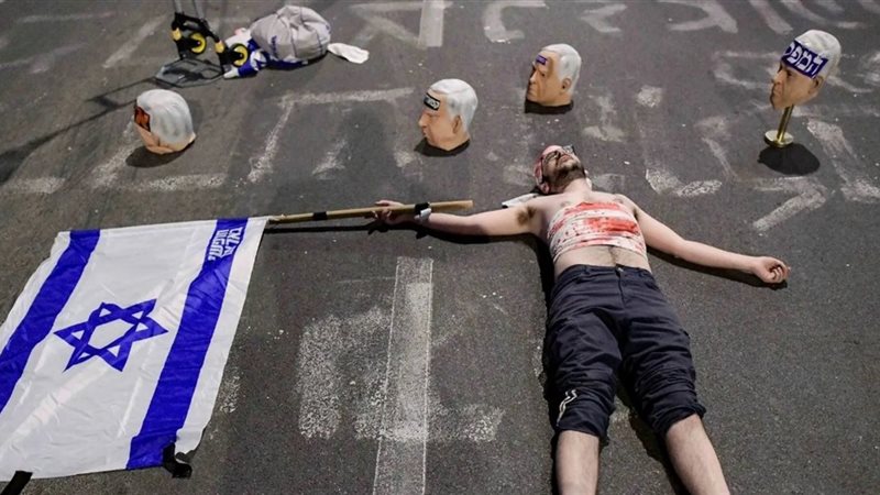 صورة المتظاهر الذي