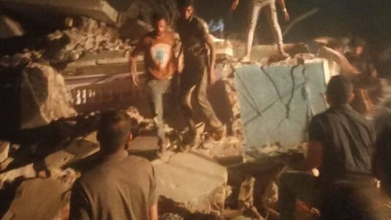 المنزل المنهار بأسيوط،