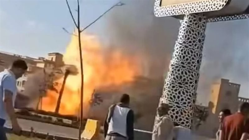 انفجار خط غاز الواحات