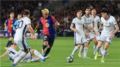أرقام بارزة تزين مواجهة إنتر ميلان ضد برشلونة في دوري أبطال أوروبا 