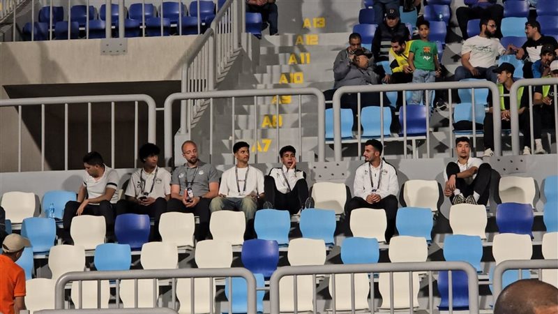 محمد عبدالله في المدرجات،