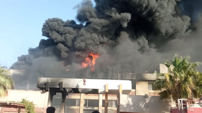 حريق مصنع بلاستيك