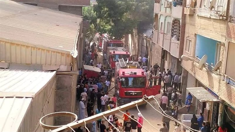 حريق مصنع بلاستيك
