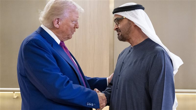 محمد بن زايد وترامب،