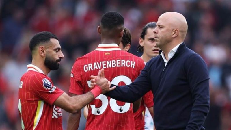 آرني سلوت ومحمد صلاح