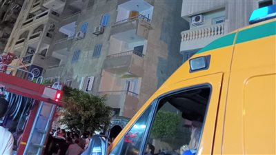 إصابة 6 أشخاص في حريق شقة سكنية بالإسكندرية (صور) 