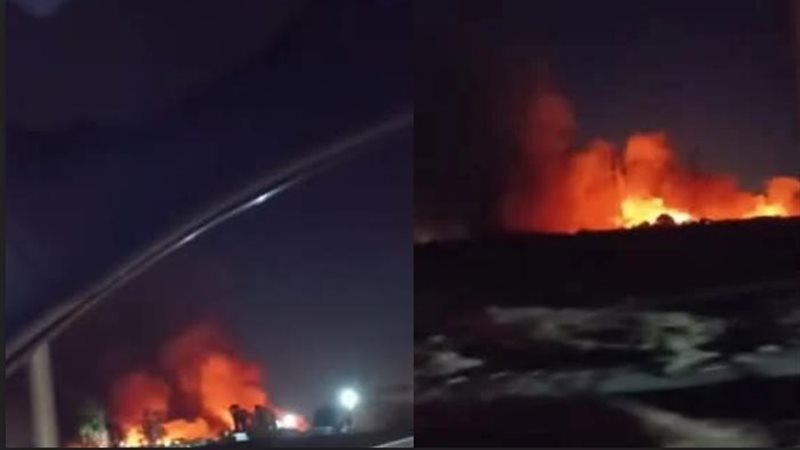 حريق مصنع بالروبيكي