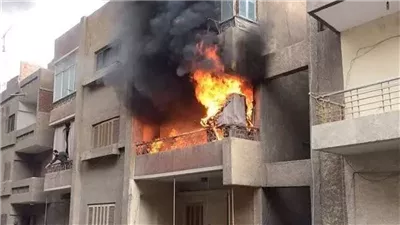 اندلاع حريق داخل عقار بالزاوية الحمراء، والحماية المدنية تحاول إخماده 
