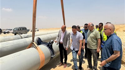 معدلات تنفيذ مشروعات المرافق والطرق الجارية بالتوسعات الجنوبية بالقاهرة الجديدة