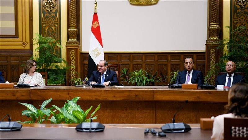 السيسي خلال لقاء