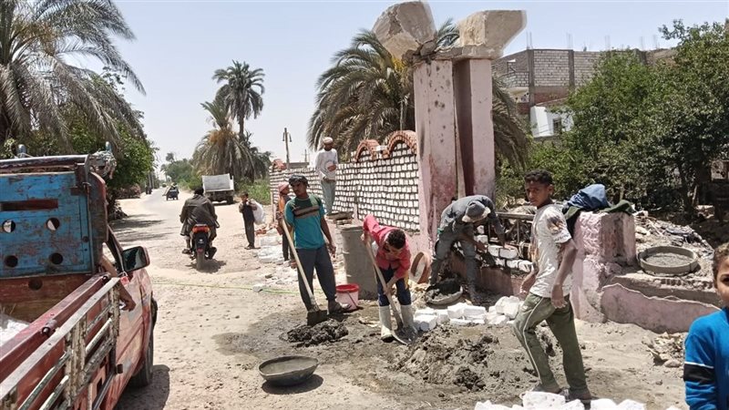 تطوير مدخل قرية مير