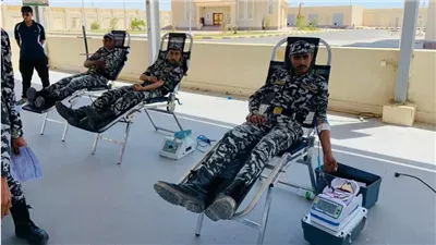 حملة للتبرع بالدم في مديرية أمن البحر الأحمر