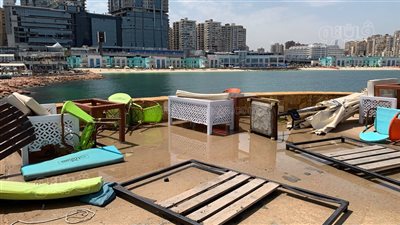 مشاهد مرعبة، ماذا فعلت العاصفة الرعدية بشوارع ومحلات الإسكندرية؟ (فيديو وصور) 