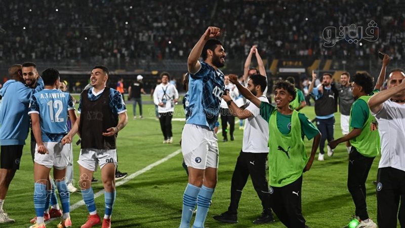 فرحة لاعبي بيراميدز،