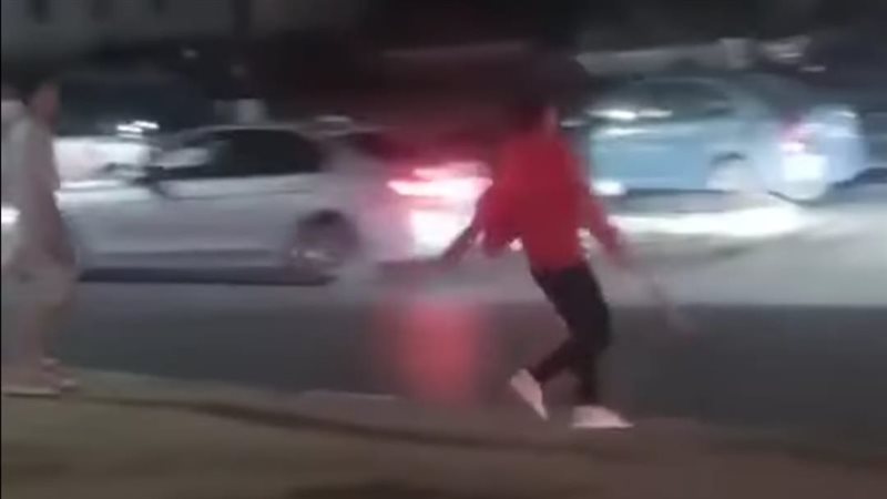 جانب من المشاجرة،