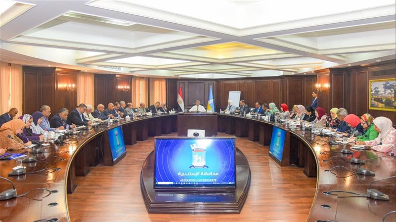 اجتماع محافظ الإسكندرية،