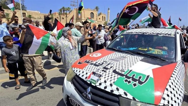 الداعمين لقافلة الصمود،