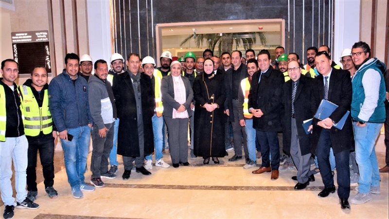 وزيرة التجارة تتفقد