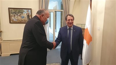 وزير الخارجية يسلم رسالة من السيسي للرئيس القبرصي