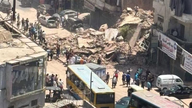 عقار شبرا مصر المنهار