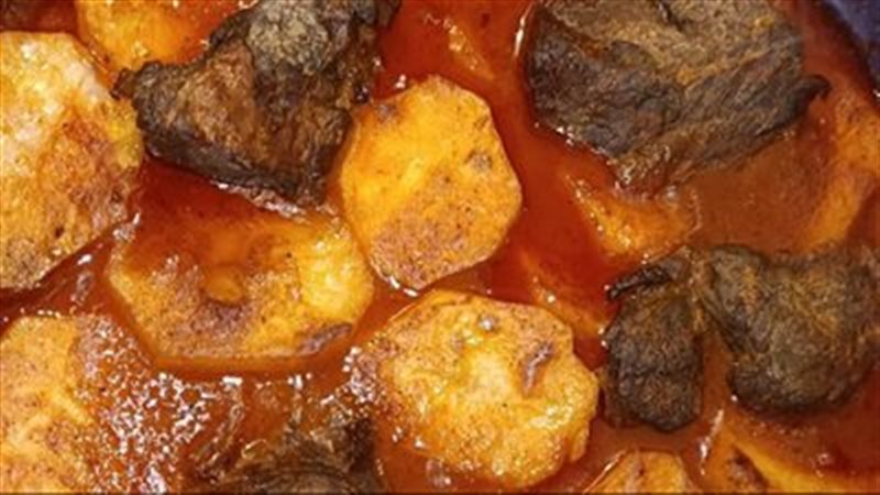 صينية البطاطس باللحمة