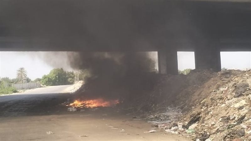 حريق مخلفات بالقليوبية،فيتو