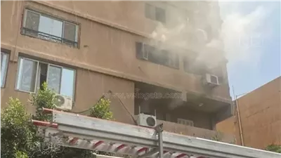 اندلاع حريق في عقار مكون من 5 طوابق بالعبور