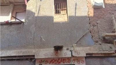 انهيار جزئي لعقار غير مأهول بالسكان في القليوبية