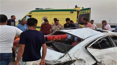إصابة شخصين في انقلاب موتوسيكل بطريق مصر الإسكندرية الزراعي