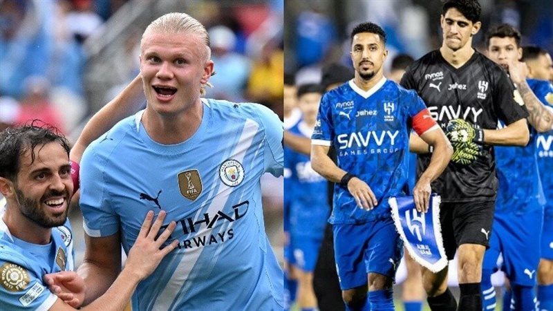 الهلال ومانشستر سيتي،