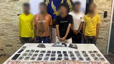  ضبط 5 متهمين بعد تداول مقطع فيديو يظهر اتجارهم بالمخدرات في السلام 