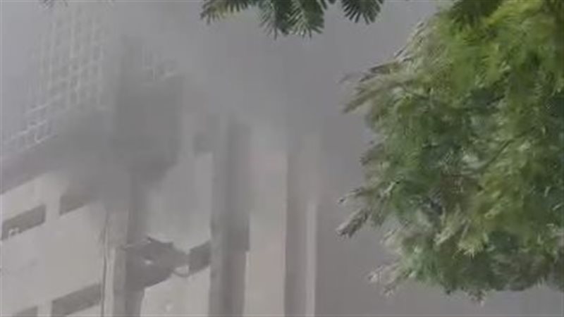 حريق في سنترال رمسيس..