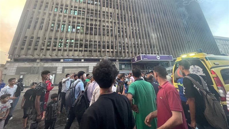حريق سنترال رمسيس