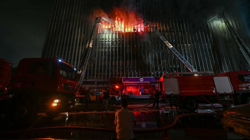 حريق سنترال رمسيس،