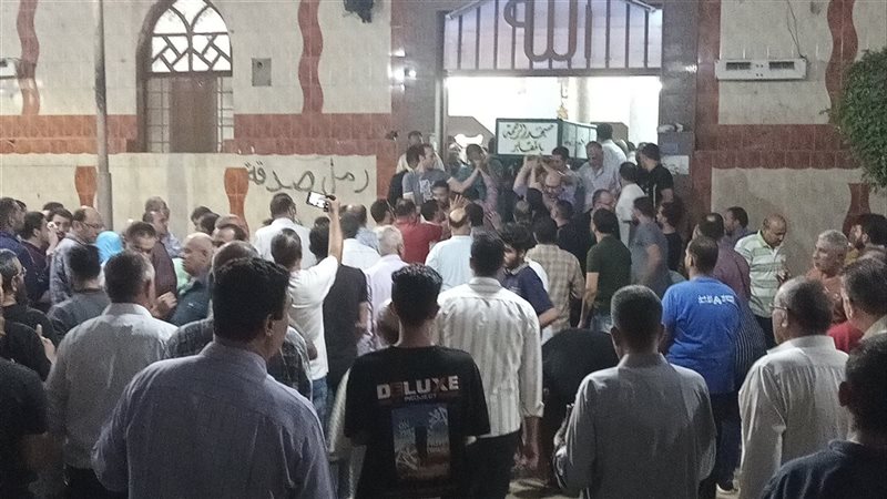 جنازة ضحية حريق سنترال