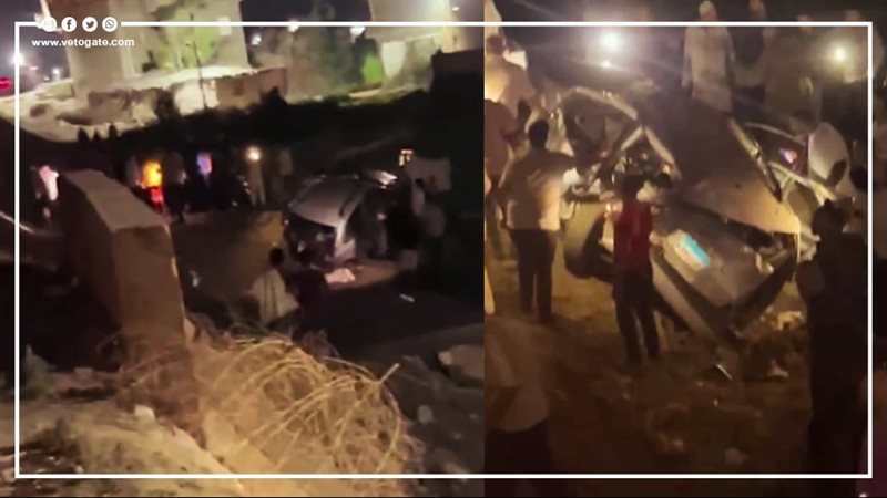 سقوط 3 سيارات على