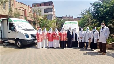 فحص وعلاج 1690 مواطنا خلال قافلة طبية بكفر الشيخ هلال (صور)