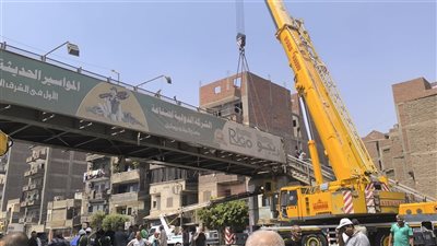 غلق كوبري طوخ على الطريق الزراعي أمام حركة المشاة 