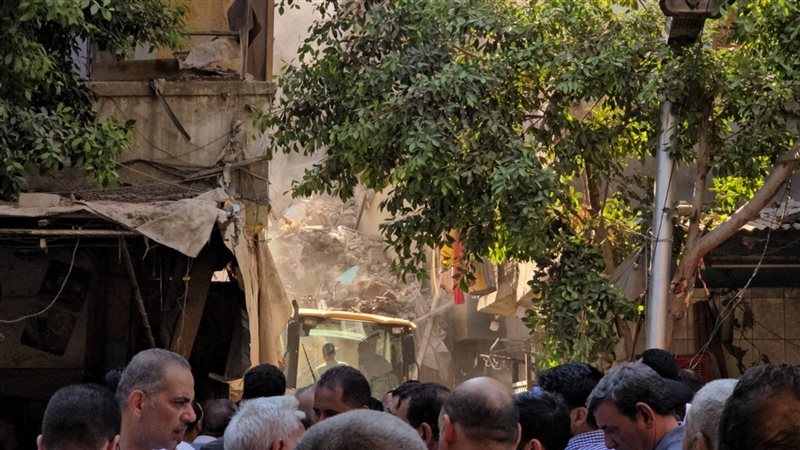 عقار شبرا مصر المنهار،