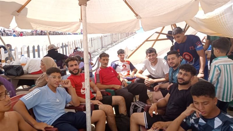 مصارعة علي شاطئ الإسكندرية،