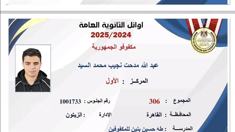 أوائل الثانوية العامة