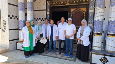 تنظيم قافلة طبية بيطرية علاجية بمركز الحسينية 