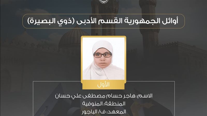 أوائل الثانوية الأزهرية،