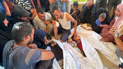 بينهم أطفال، ارتقاء 6 شهداء في قصف اسرائيلي على خيام النازحين بخان يونس